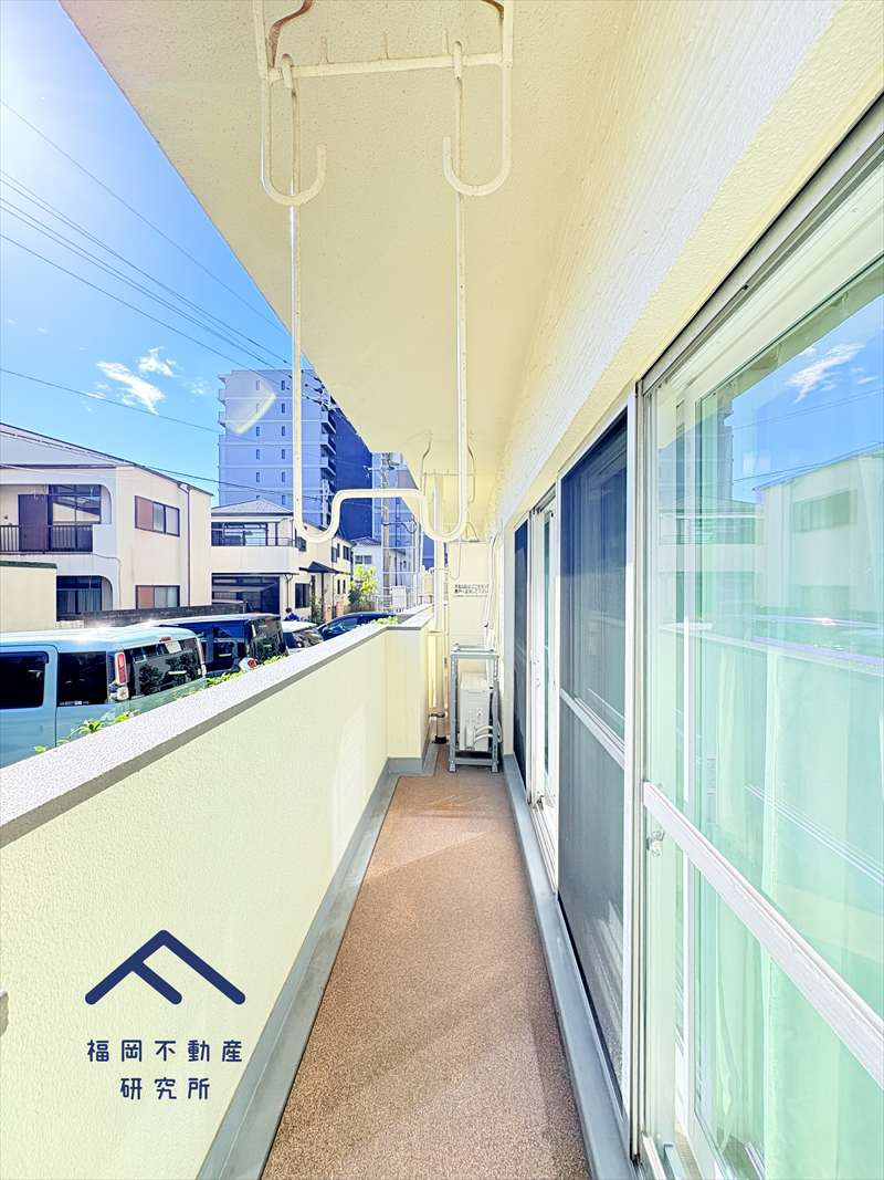 ビレッタ百道のバルコニー