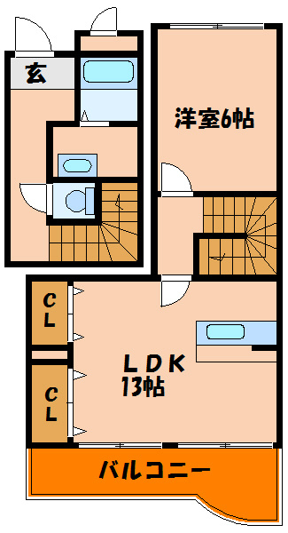 クレモナ山手の間取り
