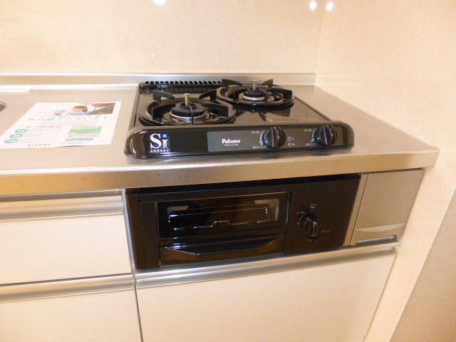 クレール壱番館のキッチン|ガスコンロ