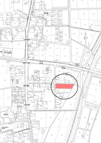 土地　溝口中の地図