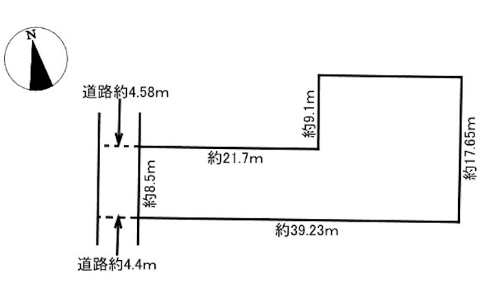 土地　三宅１丁目の土地図