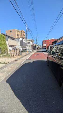 土地　加納本町9丁目の前面道路含む現地写真