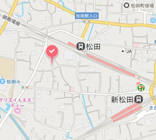 メルベーユ松田の地図