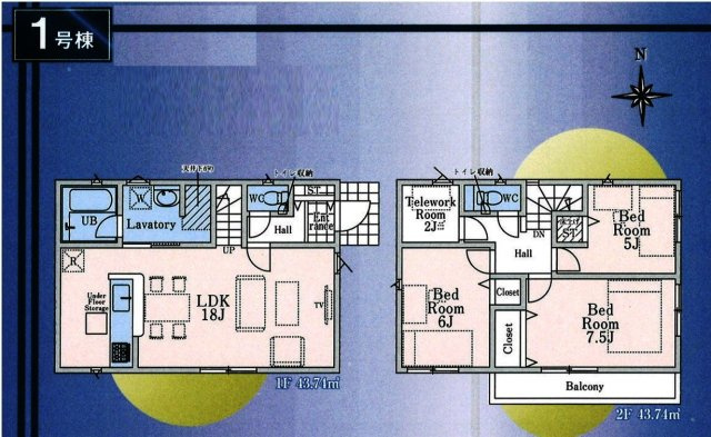 所沢市荒幡・全1棟　新築一戸建　～LDK18帖～