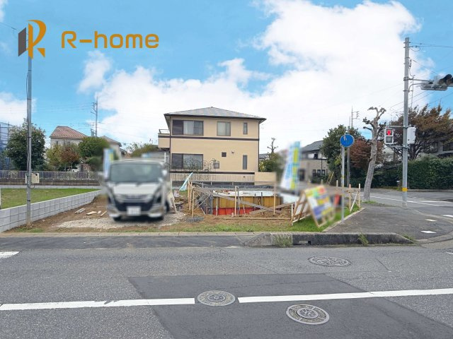 牛久市中央2丁目25-P1　新築戸建て　1号棟の外観|2026年4月完成予定！近隣の同仕様完成物件をご見学いただけます♪