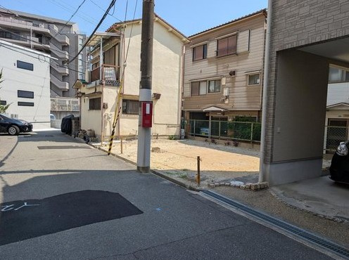 豊中市夕日丘2丁目　新築戸建の前面道路含む現地写真