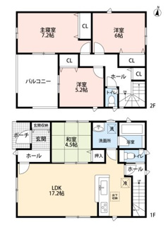 【間取り】 | 高槻市野田1丁目　新築戸建　4区画