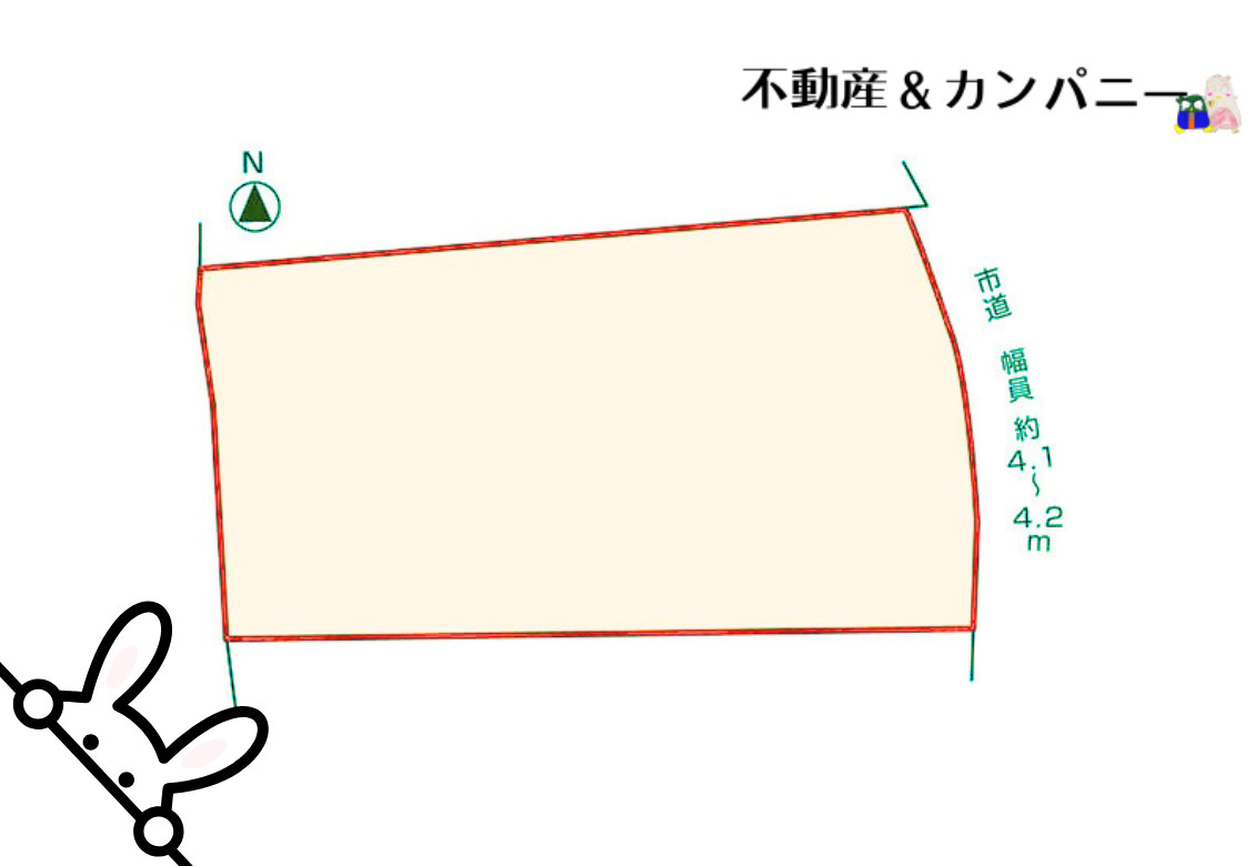 伊予市八倉の売地の土地図