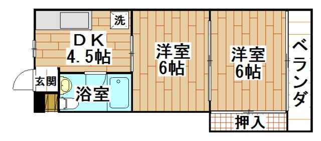 俊徳道駅前ビルの間取り