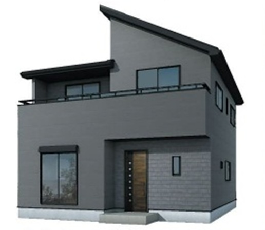 【仲介手数料無料】新築戸建　熊谷市伊勢町70-1（全1棟）の外観パース