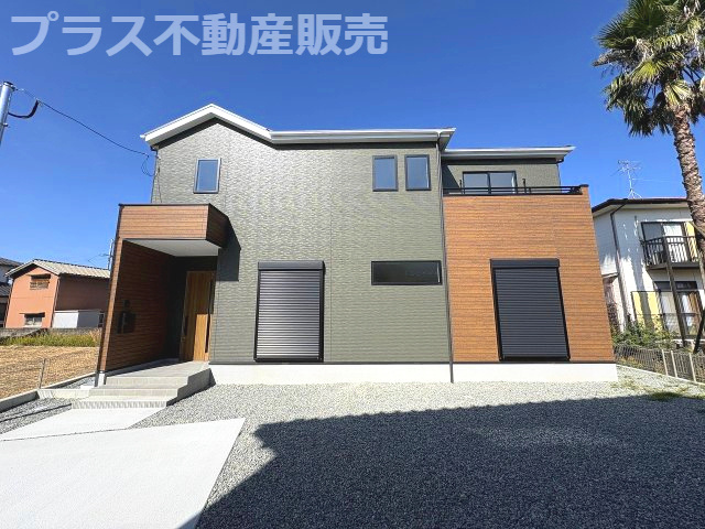 【外観】 | 福岡市西区太郎丸2丁目2期　1号棟（全5区画）【仲介手数料無料・0円】 | 現地写真。プラス不動産販売なら、現場の全ての棟をまとめてご見学頂けます。