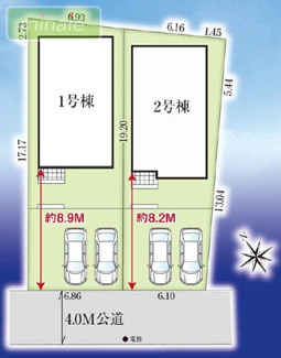 【区画図】 | 当社で現地販売会開催中 ファミリークローゼット付き　井野　全2棟　2号棟