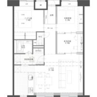 プレッソ城ケ崎　弐番館の間取り