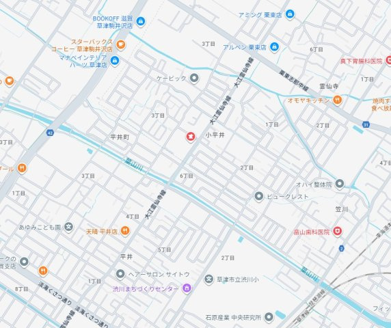 ★1(土)2(日)現地見学可能！★草津市平井　ラスト1邸の地図