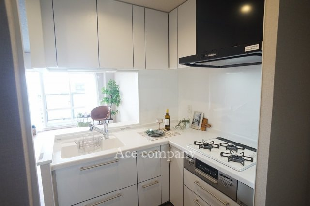 【キッチン】 | コスモ鶴見緑地 | 【L字型システムキッチン☆】