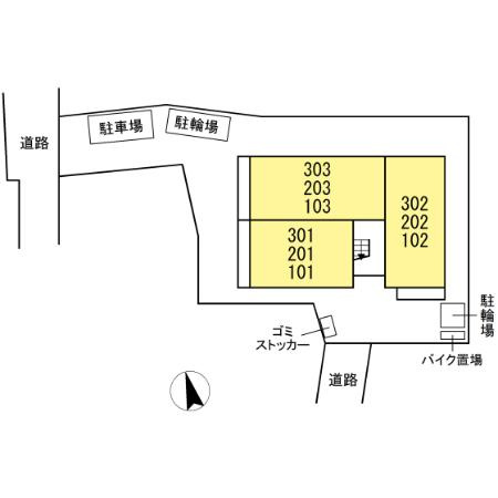 セジュール西台５の区画図