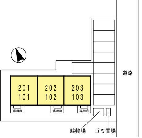 メルベーユ広の区画図