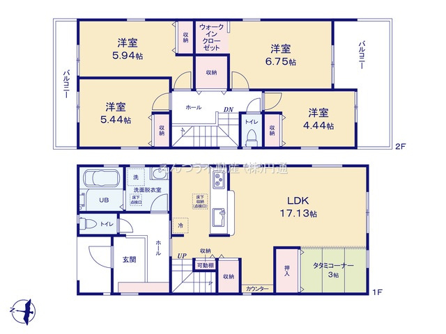 リーブルガーデン平町1丁目第2の間取り