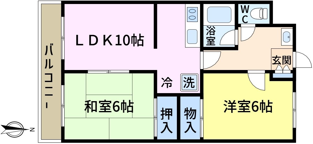 エレメント新小岩の間取り