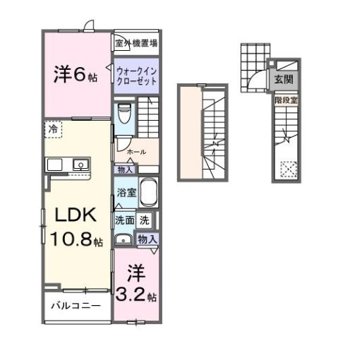 アン　ソレイユの間取り