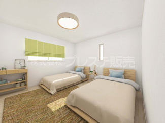 【洋室】 | ８号地２階洋室（主寝室）完成イメージ／全室南向きです♪