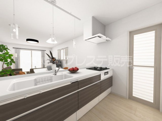 【キッチン】 | ８号地キッチン完成イメージ／人気の対面キッチン♪
