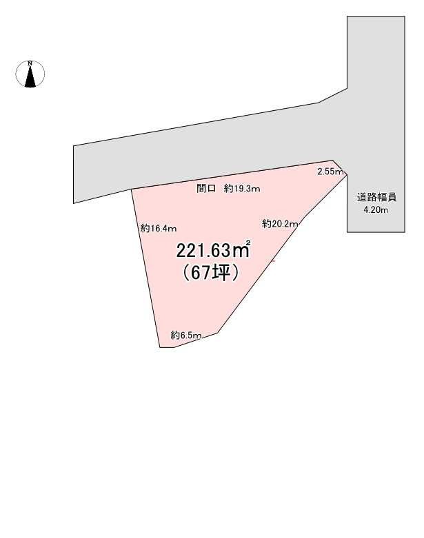 土地　長野市三輪十丁目の土地図