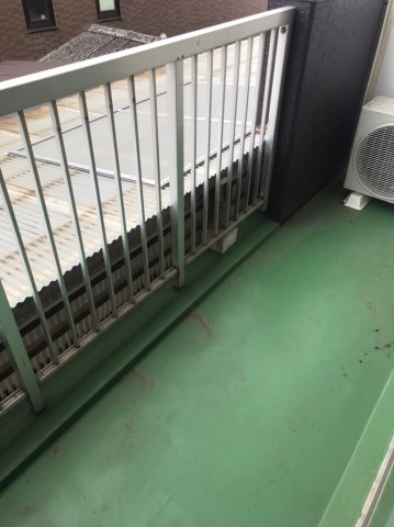 飯島マンションのバルコニー