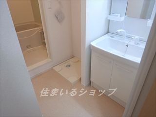 広島市安佐北区口田南１丁目のアパートの洗面所|シャンプードレッサー
