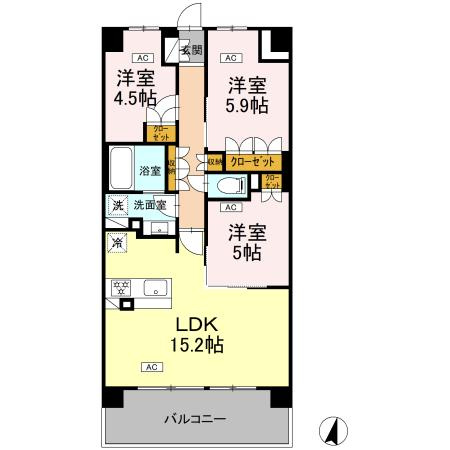 【間取り】 | ロイヤルパークス仙台青葉通