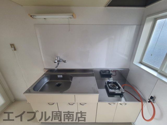 グリーンパーク大内のキッチン|一口コンロついてます