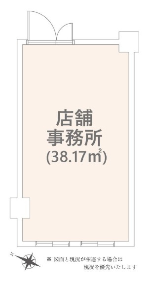 渋谷区本町１丁目の店舗の間取り