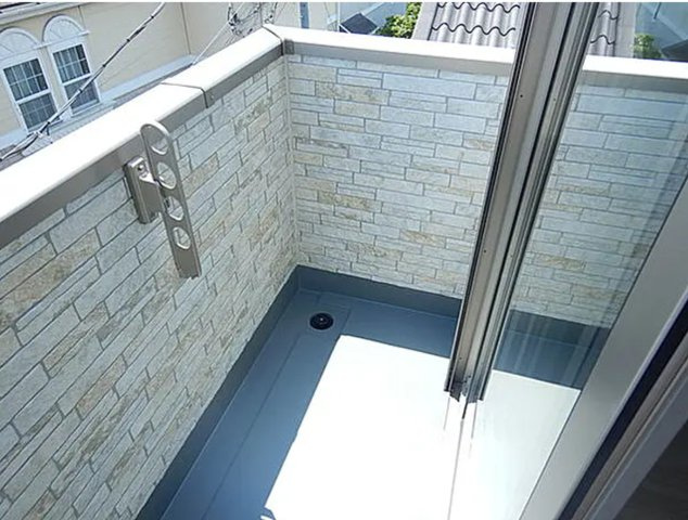 【東京都足立区】1棟売りアパート　Glanz大師前のバルコニー