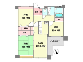 ルイシャトレ香櫨園の間取り