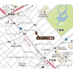 エステージ六義園の地図