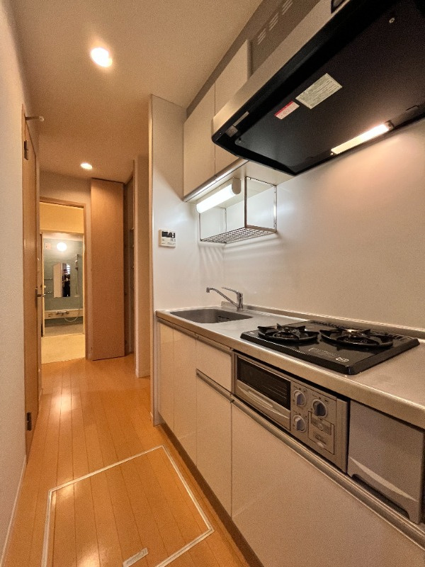 Flat Jのキッチン|グリル付き二口ガスコンロ♪