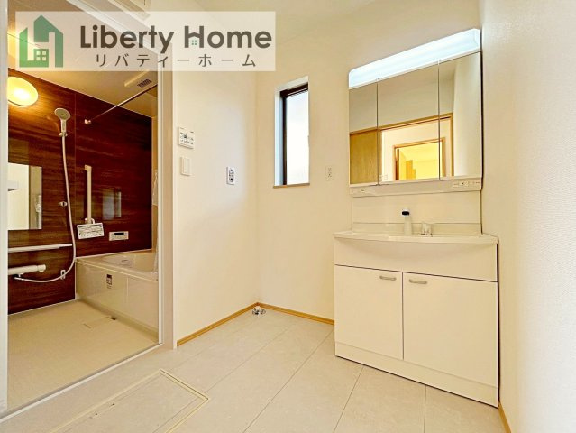 ひたちなか市津田　新築戸建の脱衣所