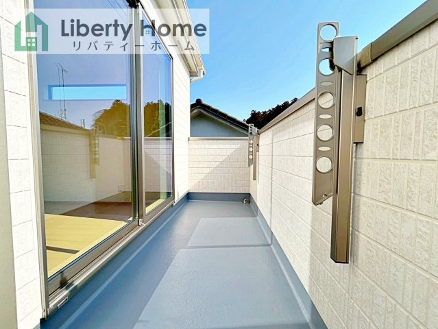 ひたちなか市津田　新築戸建のバルコニー