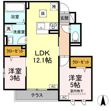 ブラン・シエルの間取り