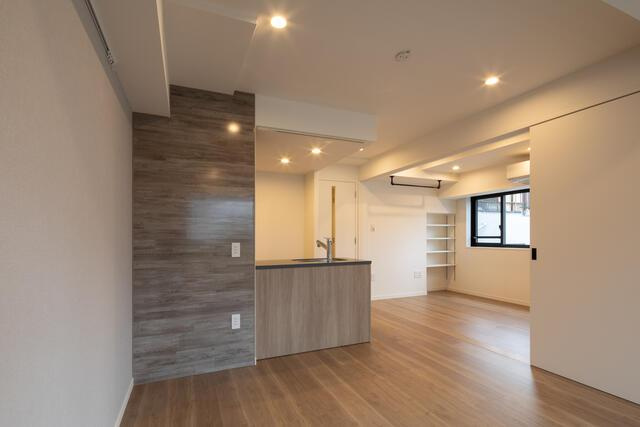 パークルール恵比寿の居間・リビング|ゆったりとしたリビングです