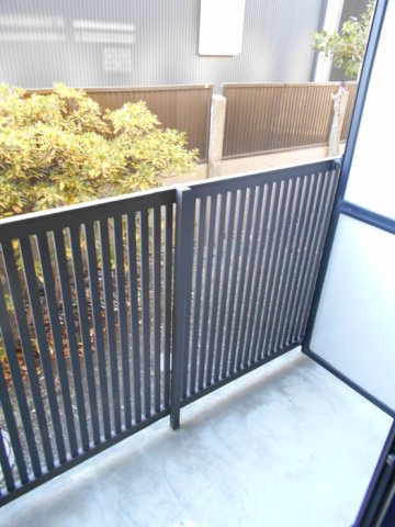 ヴィラ・ファミーユ　Aのバルコニー