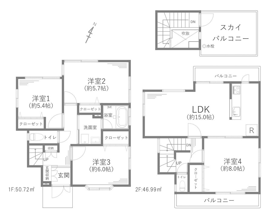 港南の風は俺のもの！【港南区上永谷3丁目】リフォーム中古戸建の間取り