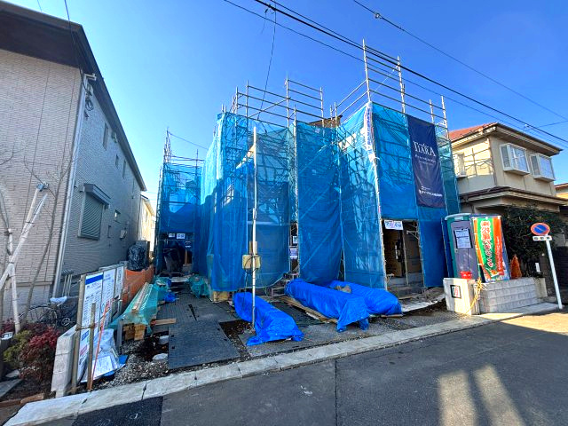 狭山市水野　新築2棟の外観|完成間近！