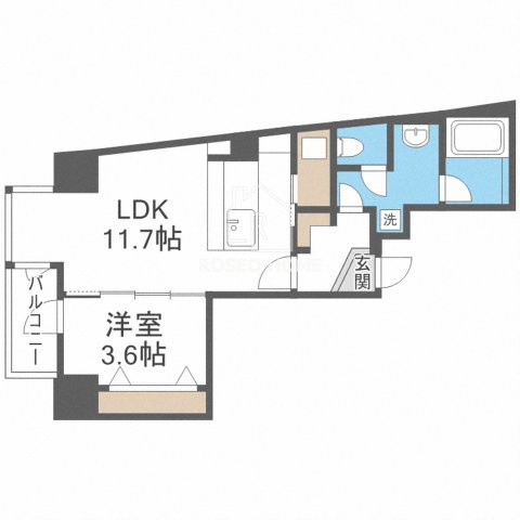 BRAVE北浜の間取り