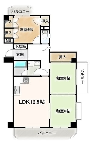 真栄マンション浮島の間取り