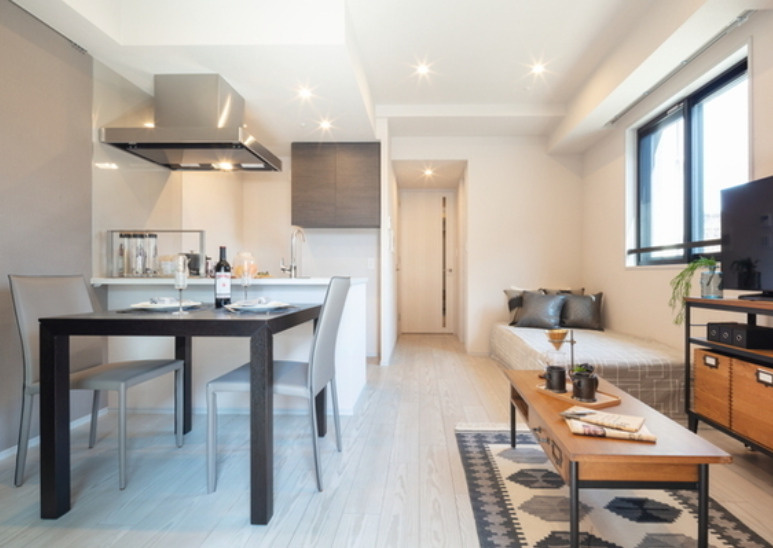 ザ・パークハビオ代々木初台の居間・リビング