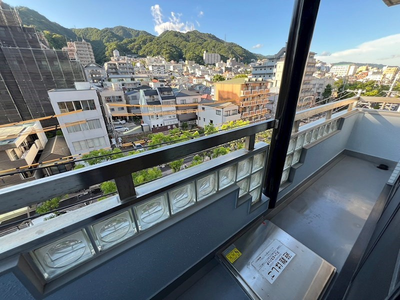ブリリアント新神戸のバルコニー