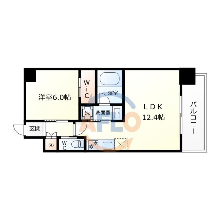 プレジオ森河内ASIANの間取り|プレジオ森河内ASIAN　間取り図