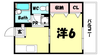 【間取り】 | 中山手ガーデンパレスA棟