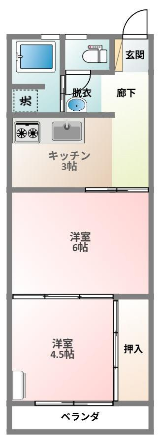 ネオハイツ安倍の間取り